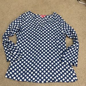 Polka dot linen tunic